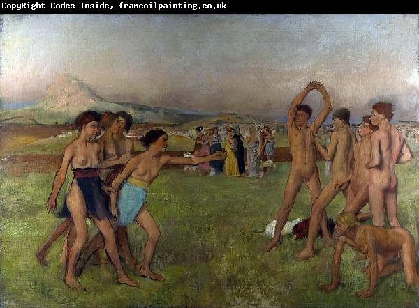 Edgar Degas Young Spartans exercising